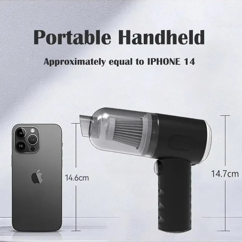 Cordless Mini Vacuum Cleaner – 9000Pa Portable Car & Desk Vacuum