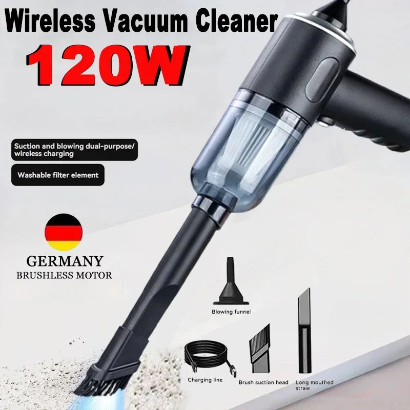 Cordless Mini Vacuum Cleaner – 9000Pa Portable Car & Desk Vacuum